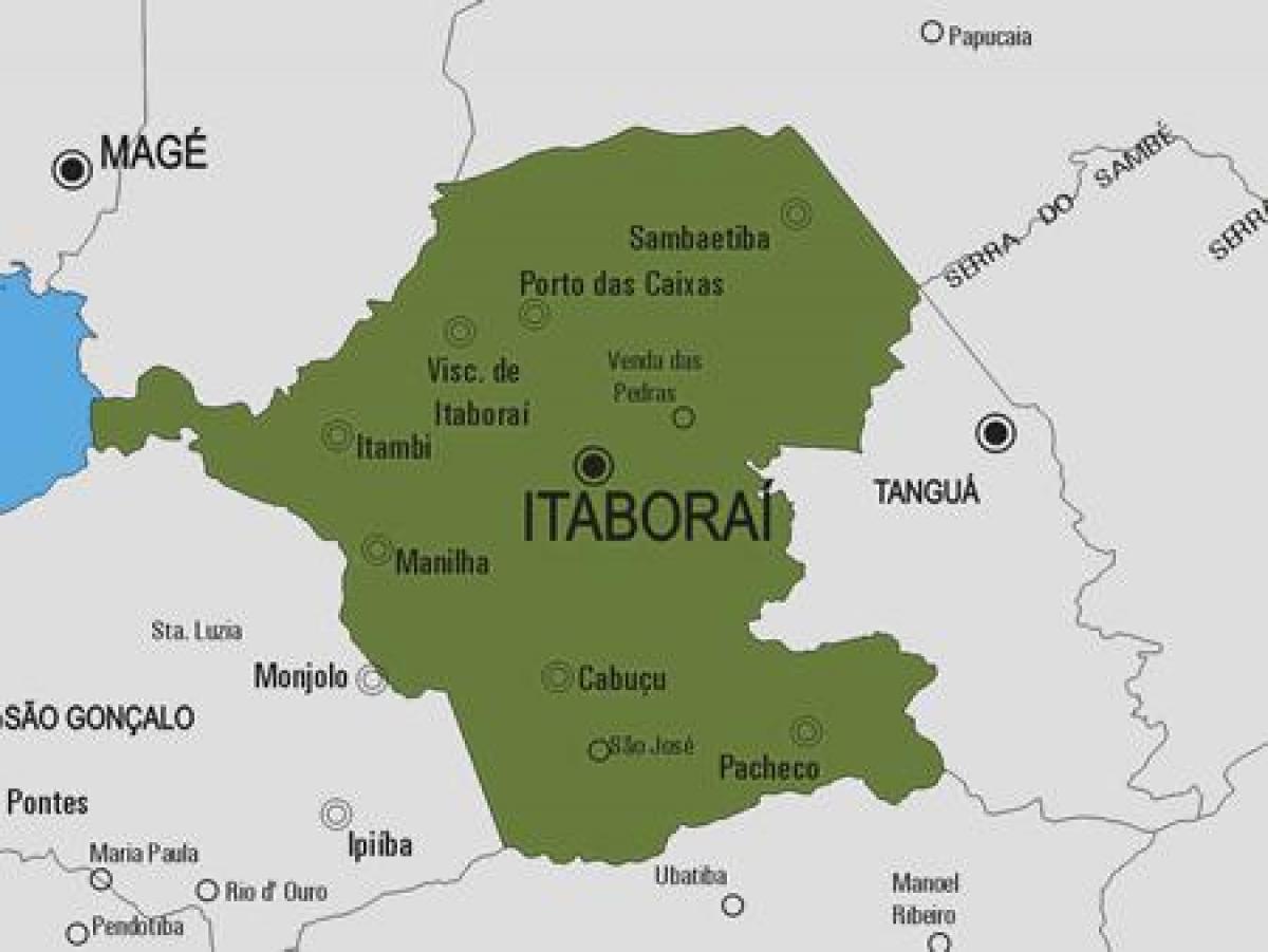 નકશો Itaboraí નગરપાલિકા