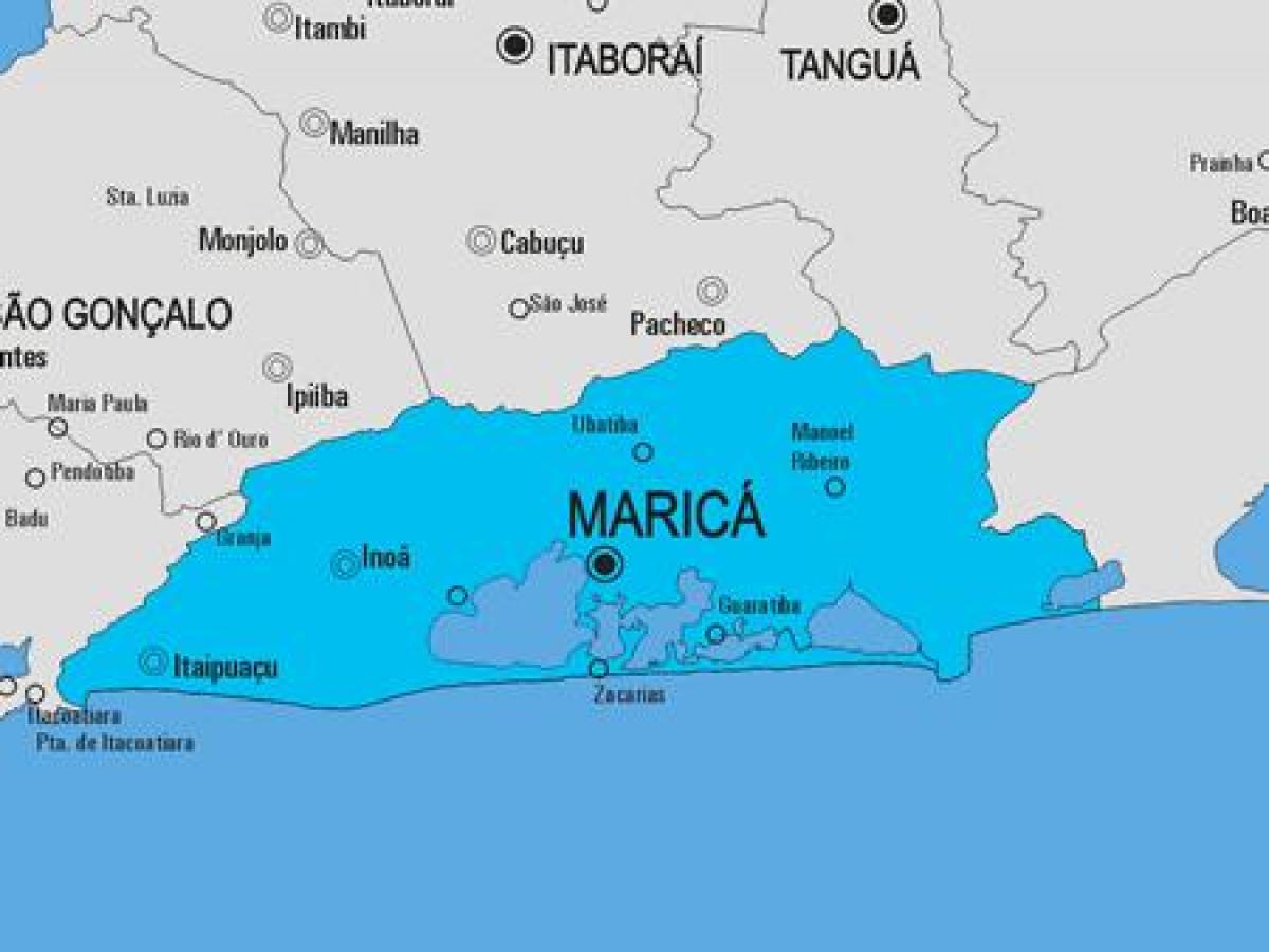 નકશો Maricá નગરપાલિકા