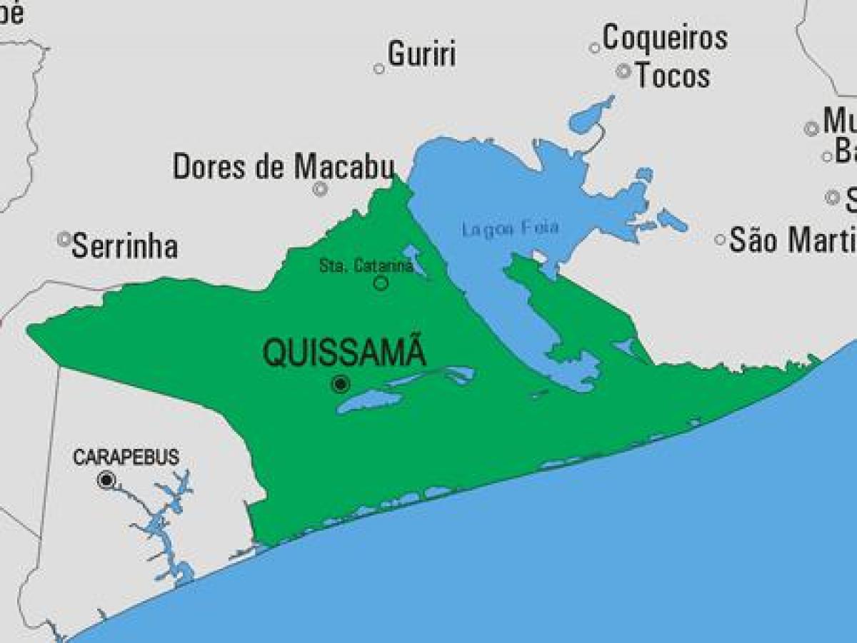 નકશો Quissamã નગરપાલિકા