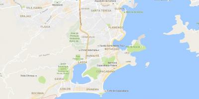 નકશો favela Vidigal