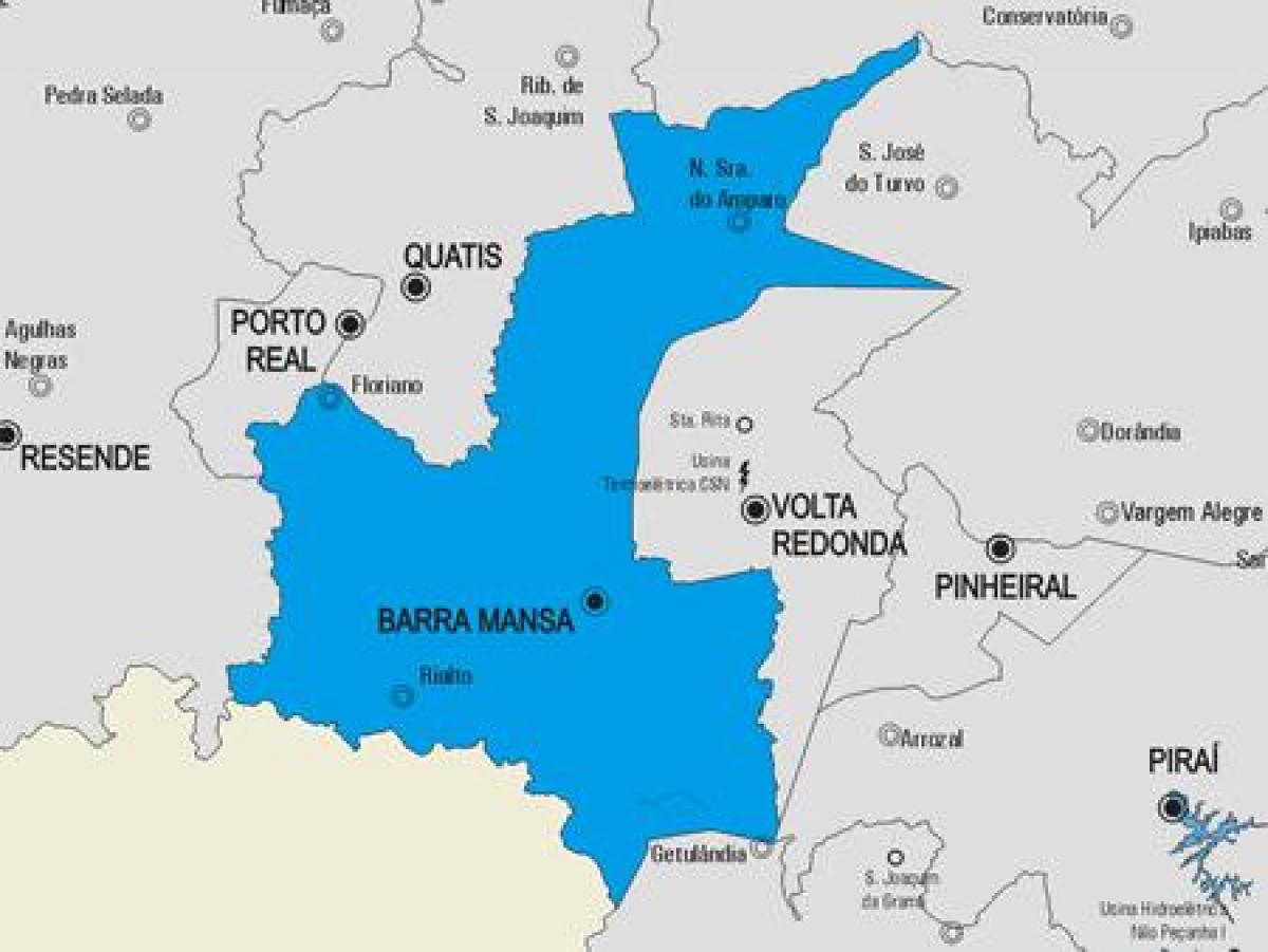 નકશો Barra માણસા નગરપાલિકા