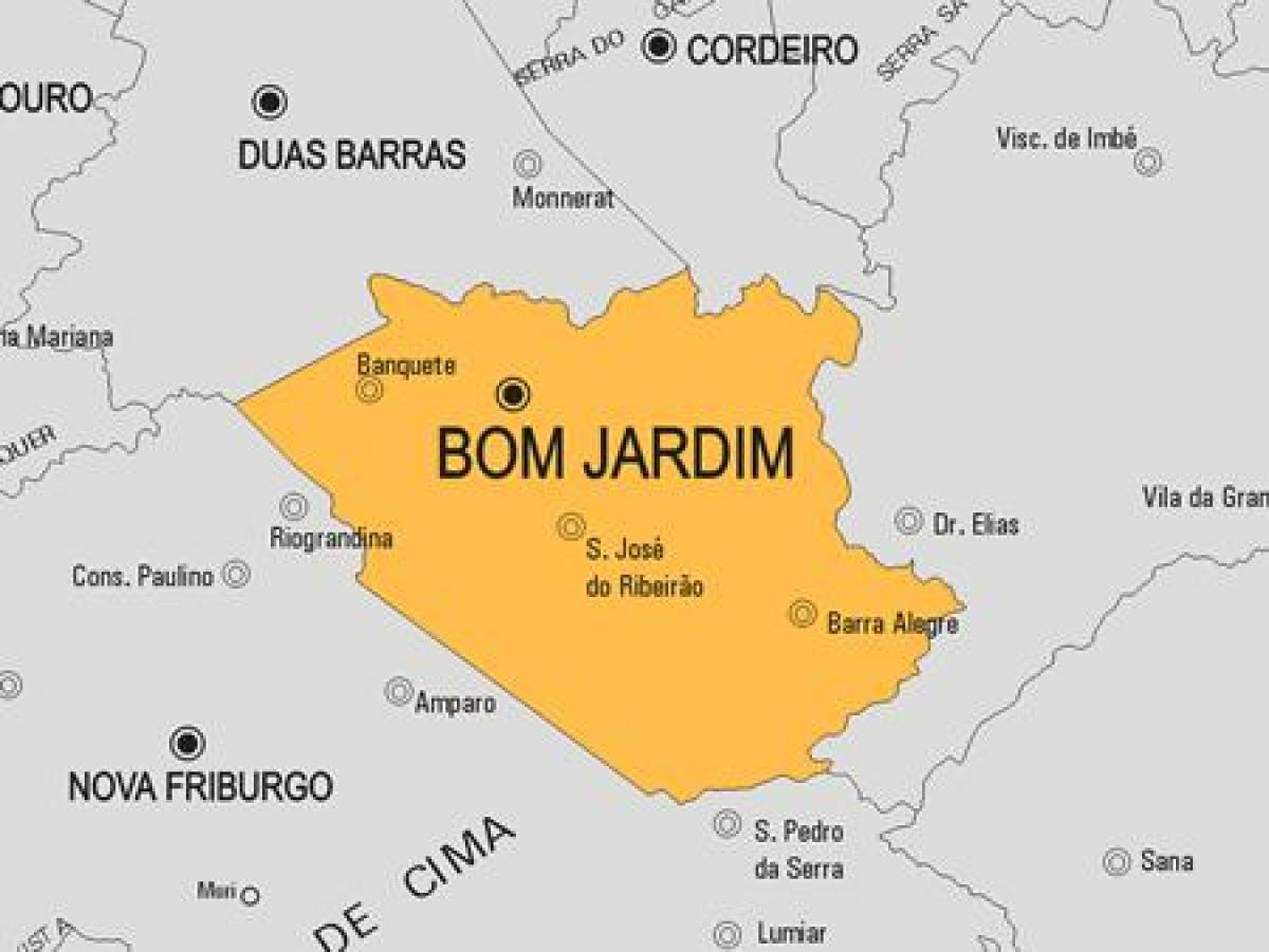 નકશો Bom Jardim નગરપાલિકા