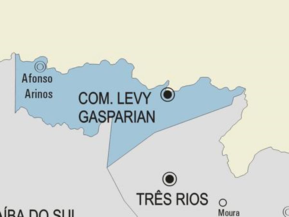 નકશો Casimiro દ Abreu નગરપાલિકા