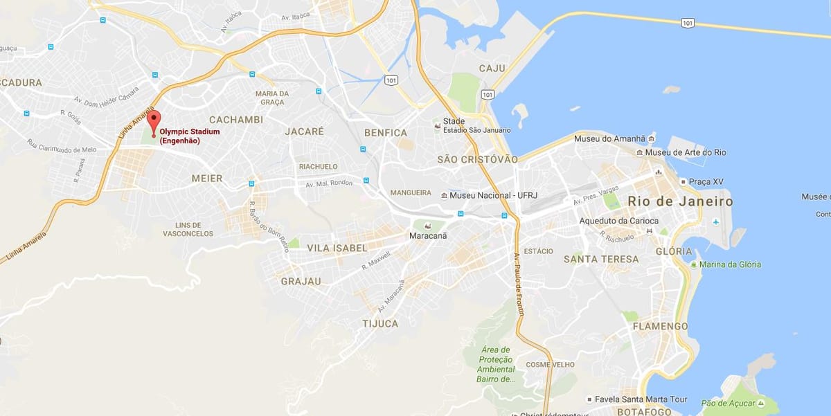 નકશો Engenhão