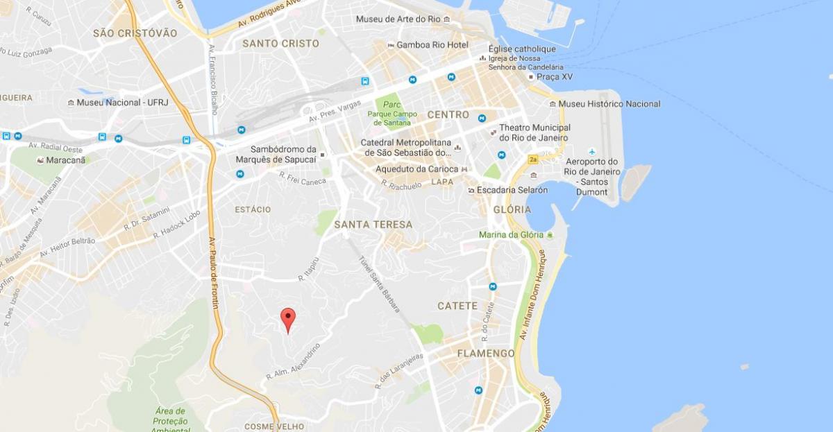 નકશો favela Mangueira