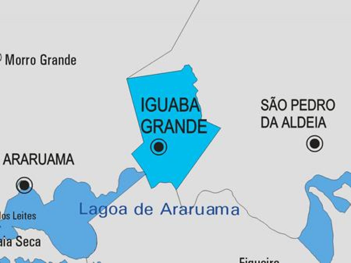નકશો Iguaba ગ્રાન્ડ નગરપાલિકા