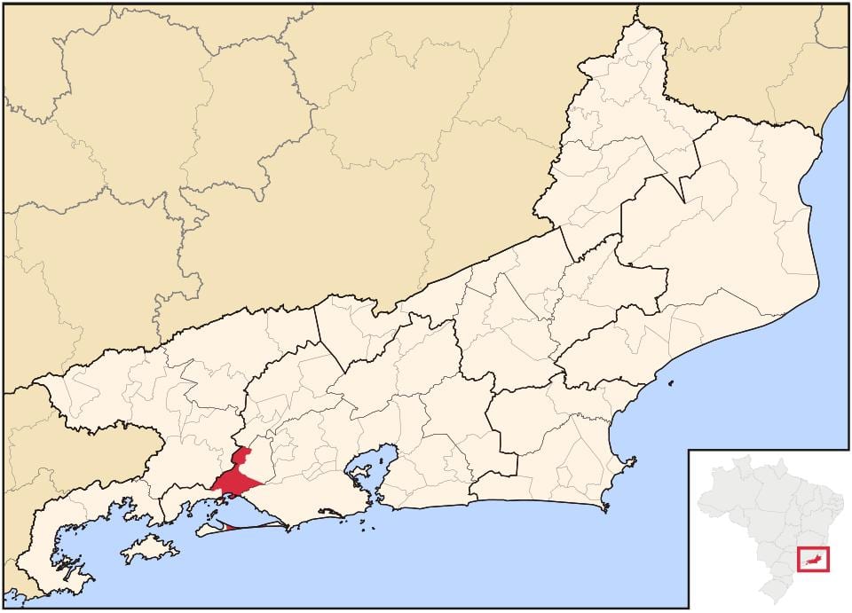 નકશો Itaguaí