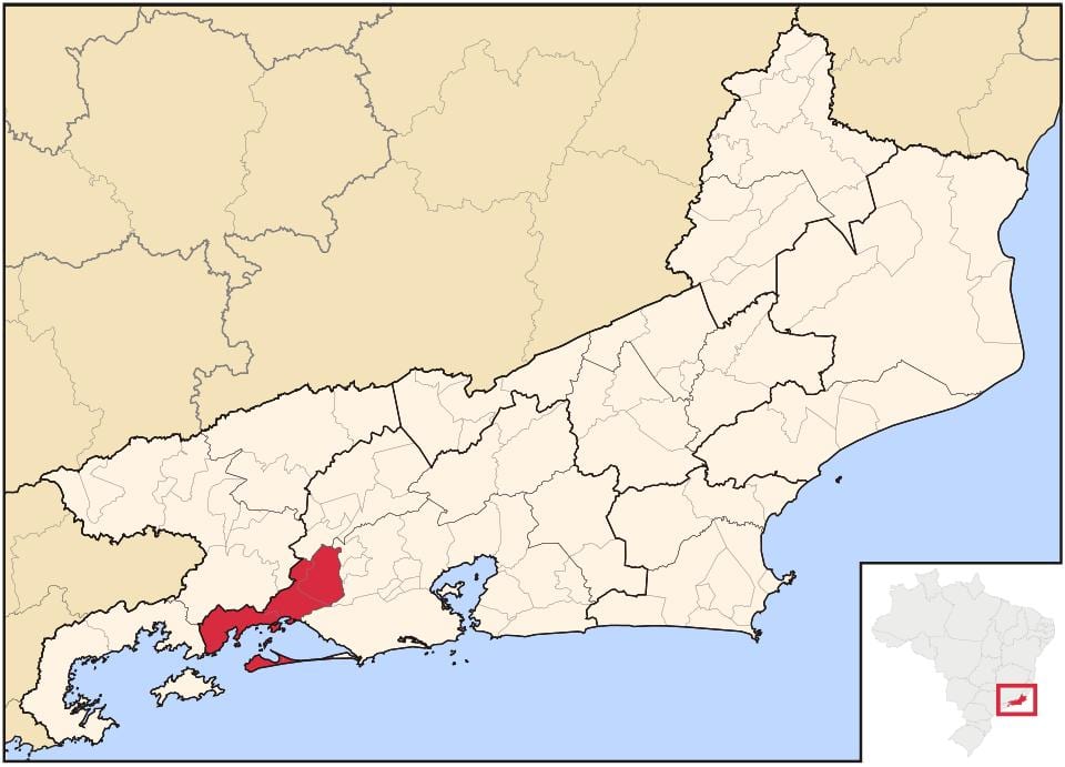નકશો Itaguaí