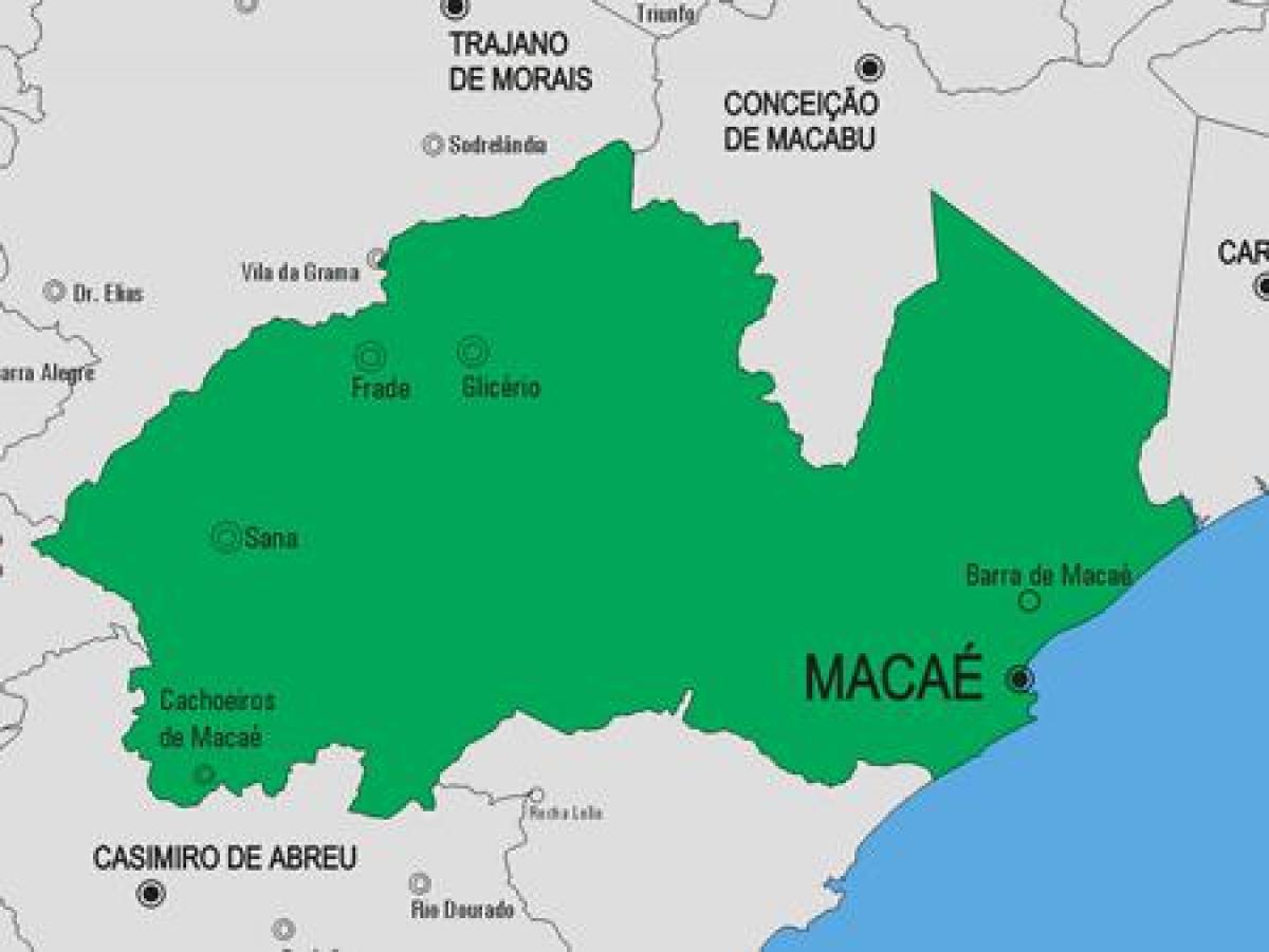 નકશો Macaé નગરપાલિકા