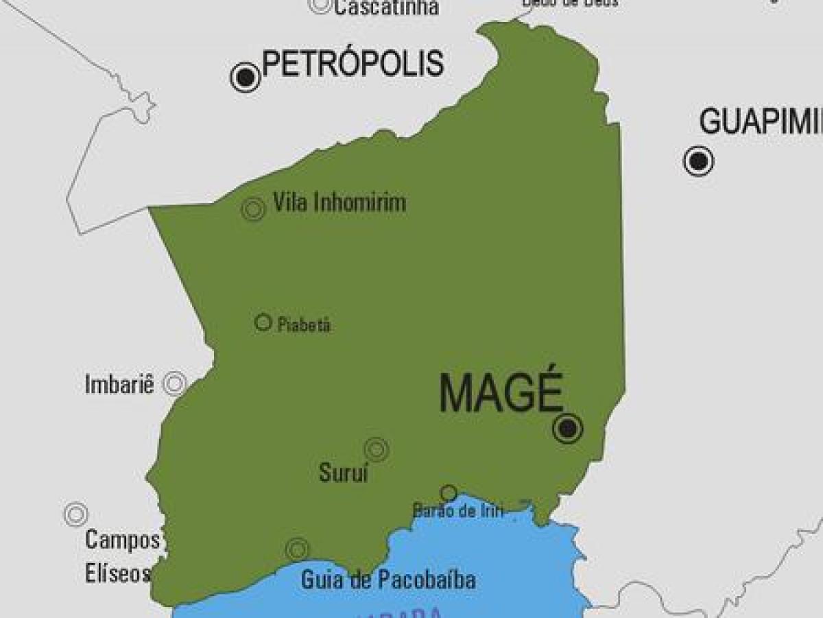નકશો Magé નગરપાલિકા