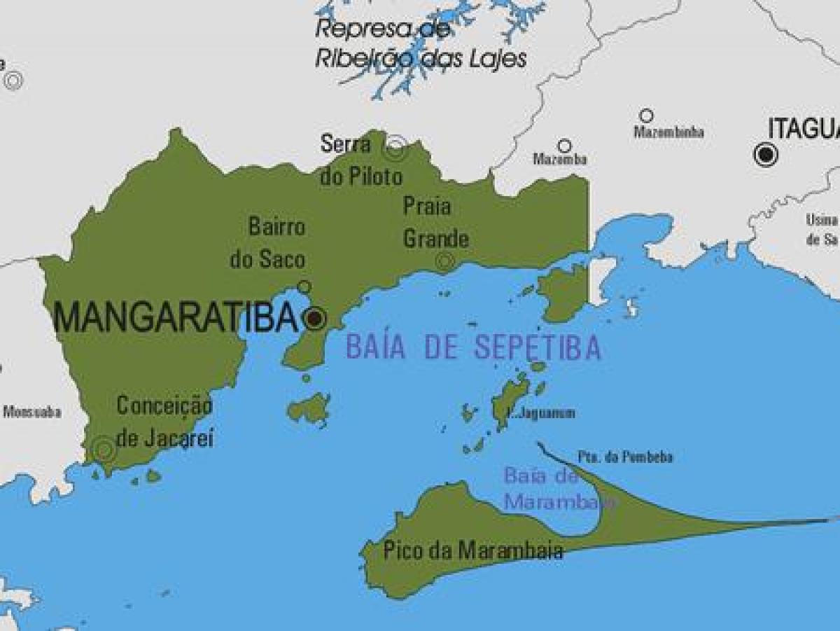 નકશો Mangaratiba નગરપાલિકા
