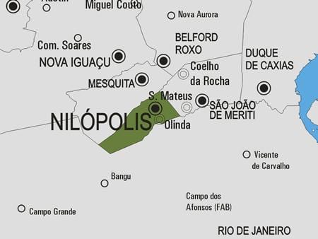 નકશો Nilópolis નગરપાલિકા