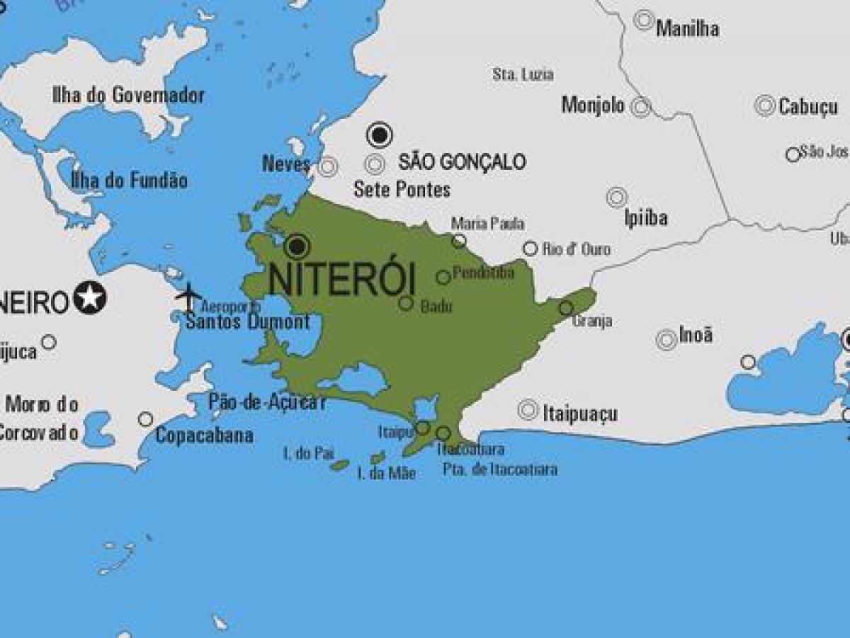 નકશો Niterói નગરપાલિકા