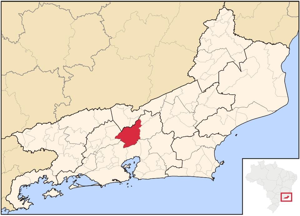 નકશો Petrópolis