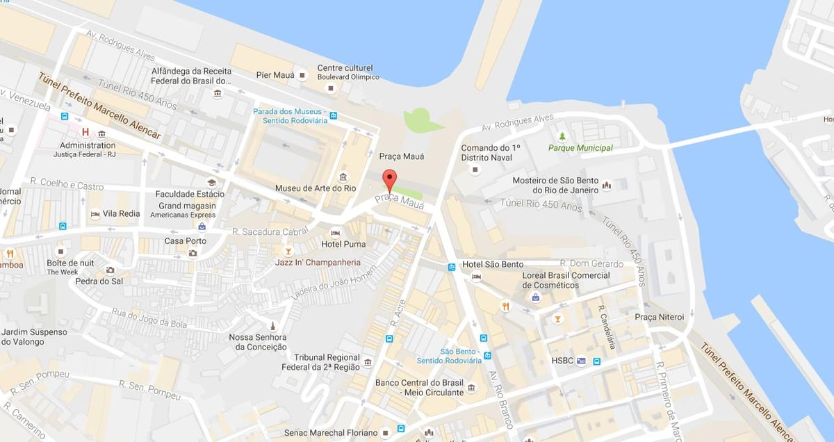 નકશો Praça Mauá