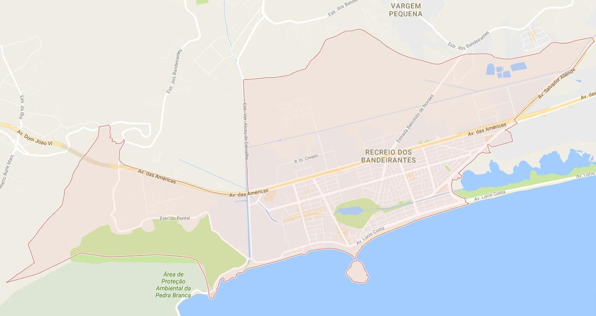 નકશો Recreio dos Bandeirantes