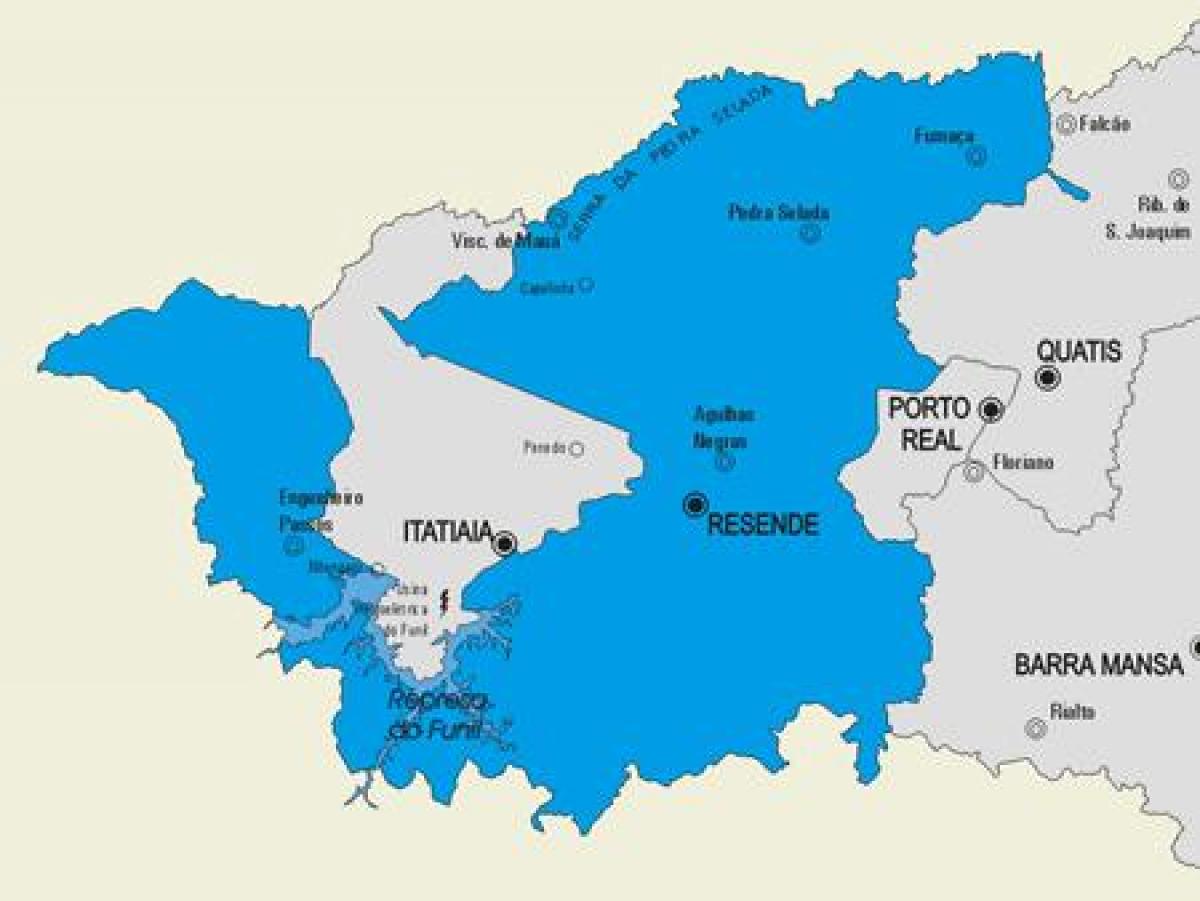 નકશો Resende નગરપાલિકા