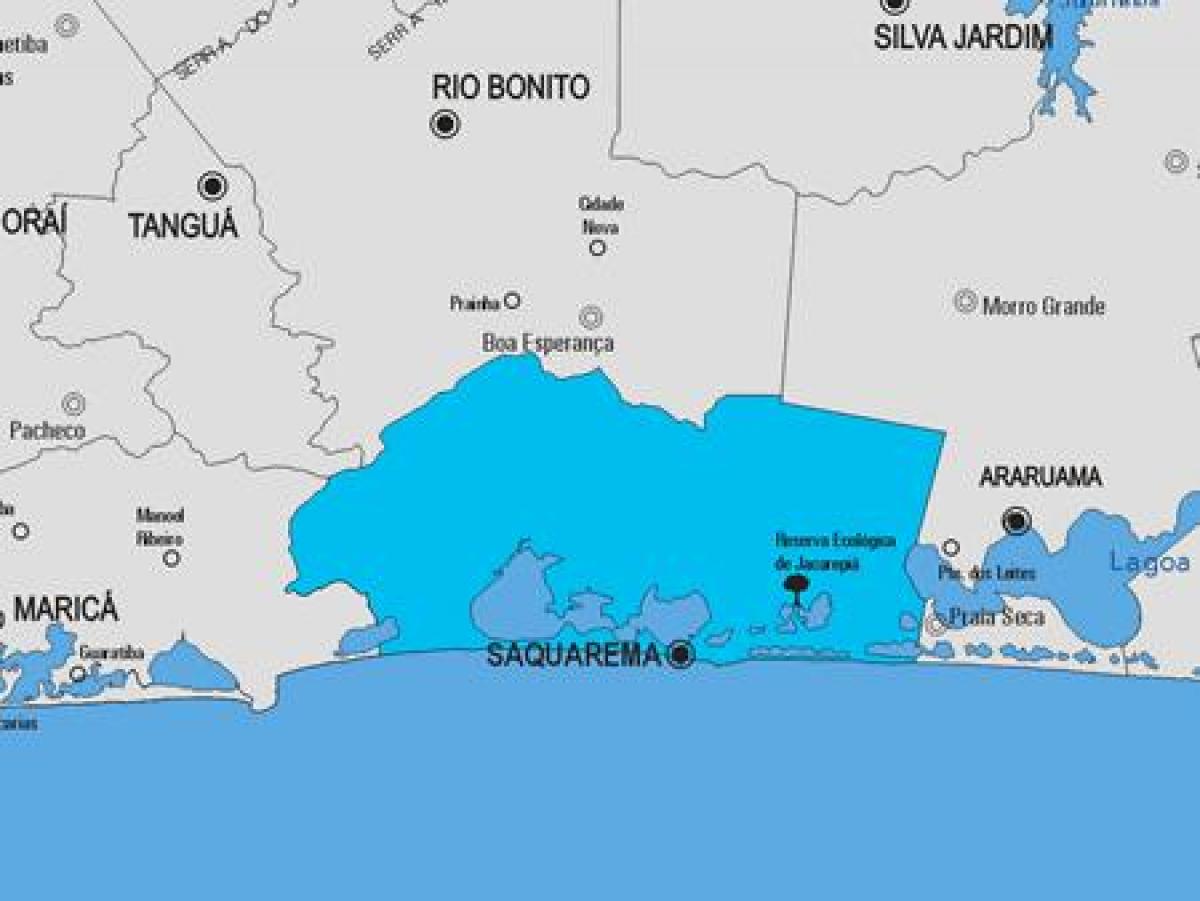 નકશો Saquarema નગરપાલિકા