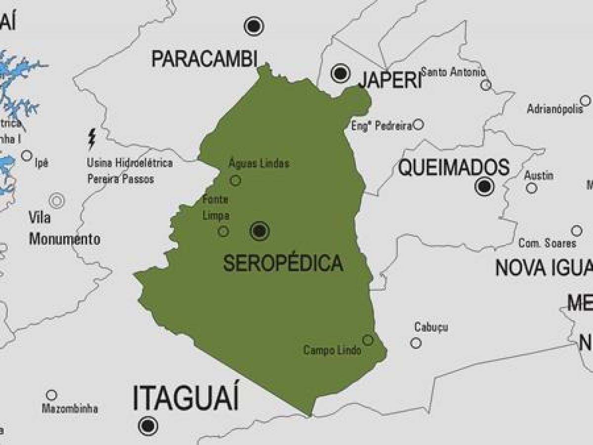 નકશો Seropédica નગરપાલિકા