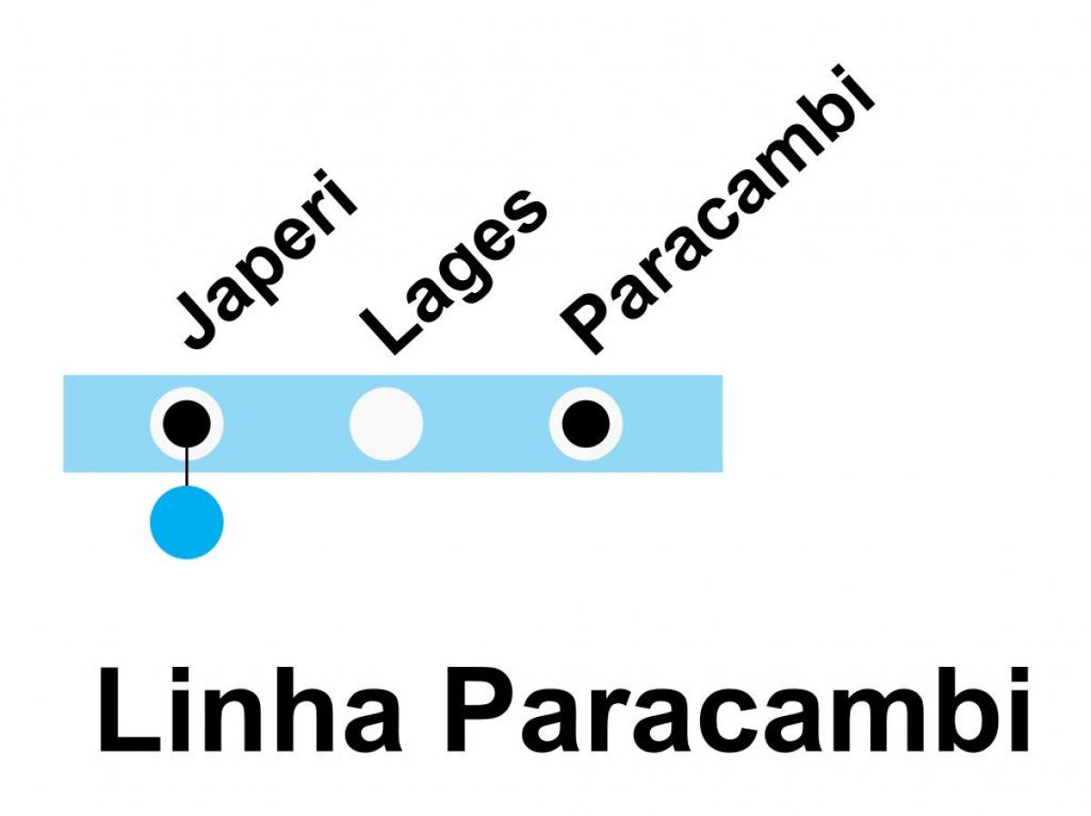 નકશો SuperVia - લાઇન Paracambi