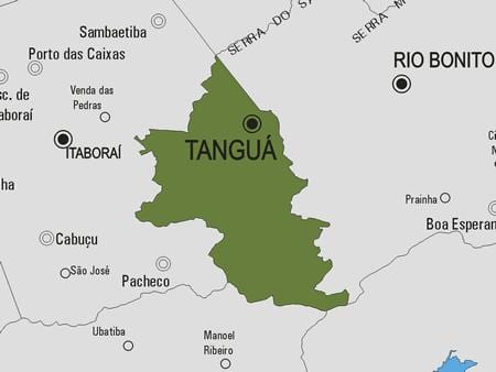 નકશો Tanguá નગરપાલિકા