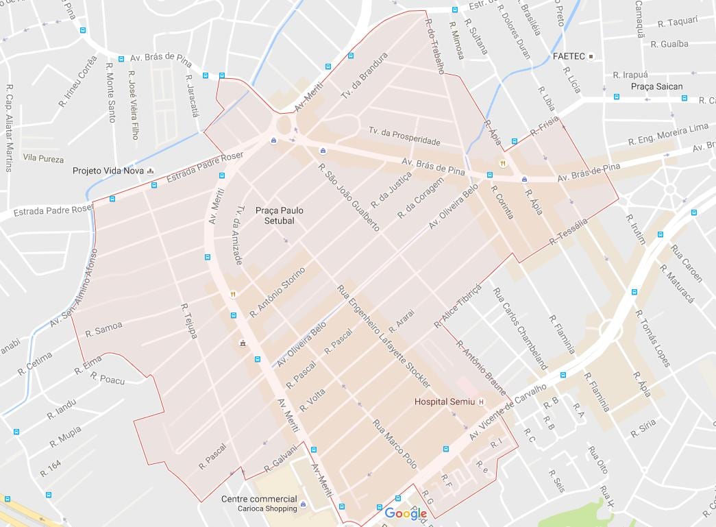 નકશો Vila દા Penha