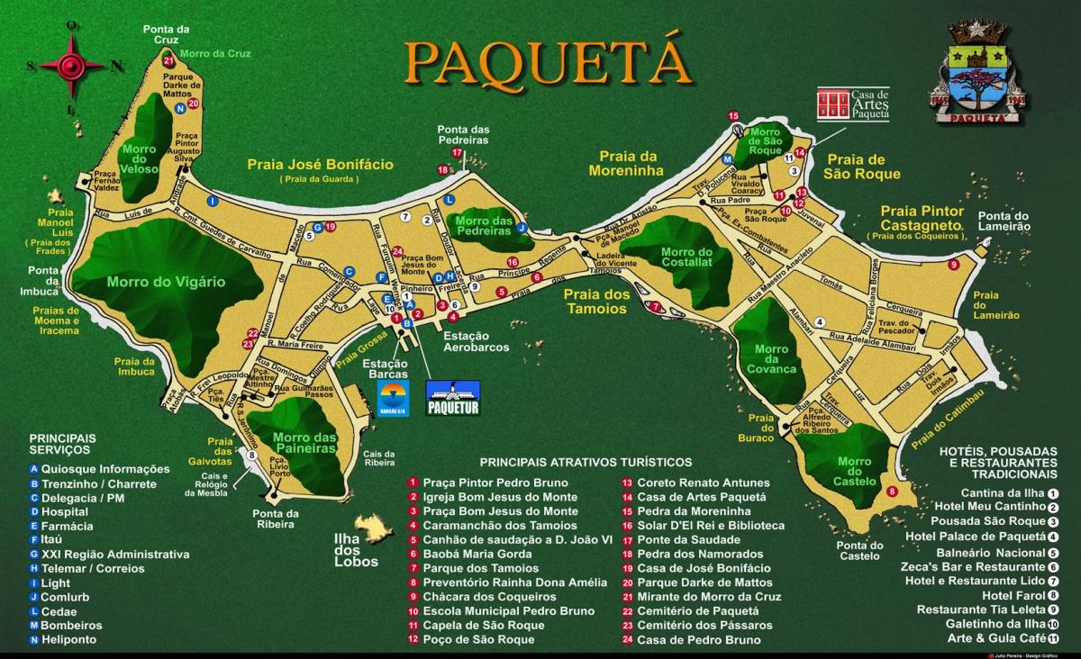 નકશો Île de Paquetá