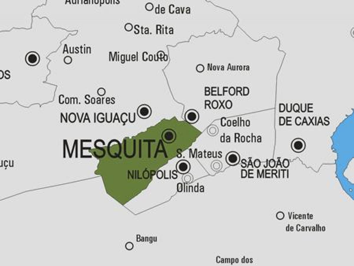 નકશો મેસક્વિટા નગરપાલિકા