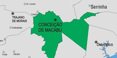 નકશો કોન્સીકાઓ દ Macabu નગરપાલિકા