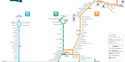 નકશો BRT રીઓ ડી જાનેરો