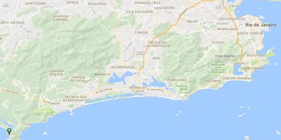 નકશો બીચ Barra de Guaratiba