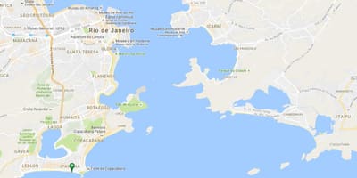નકશો બીચ Ipanema