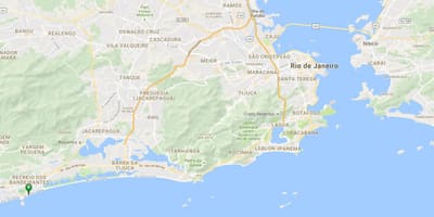 નકશો બીચ Recreio dos Bandeirantes