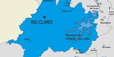 નકશો રીઓ Claro નગરપાલિકા