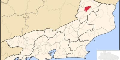 નકશો સાઓ જોસ દ Ubá