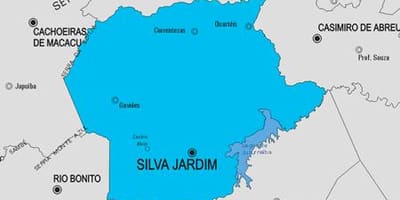 નકશો સિલ્વા Jardim નગરપાલિકા