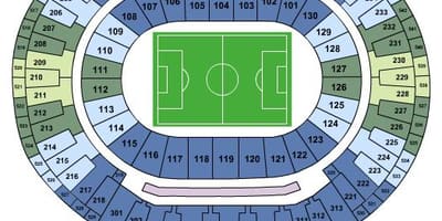 નકશો સ્ટેડિયમ Maracanã sièges