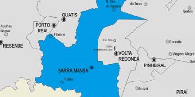 નકશો Barra માણસા નગરપાલિકા