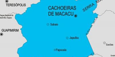 નકશો Cachoeiras દ Macacu નગરપાલિકા