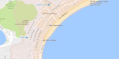 નકશો Copacabana
