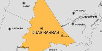 નકશો Duas Barras નગરપાલિકા