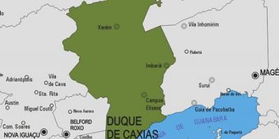 નકશો Duque દ Caxias નગરપાલિકા