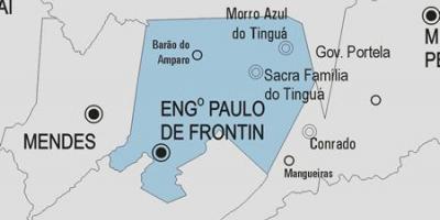 નકશો Engenheiro પાઉલો દ Frontin નગરપાલિકા