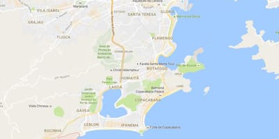 નકશો favela Vidigal