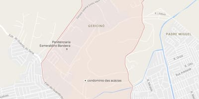 નકશો Gericinó