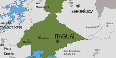 નકશો Itaguaí નગરપાલિકા