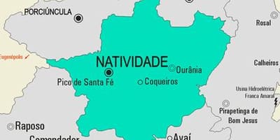નકશો Natividade નગરપાલિકા