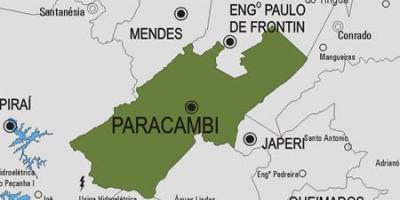 નકશો Paracambi નગરપાલિકા