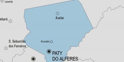 નકશો Paty કરી Alferes નગરપાલિકા