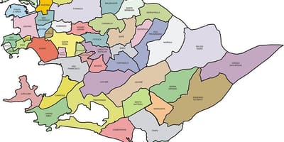 નકશો Quartiers Niterói
